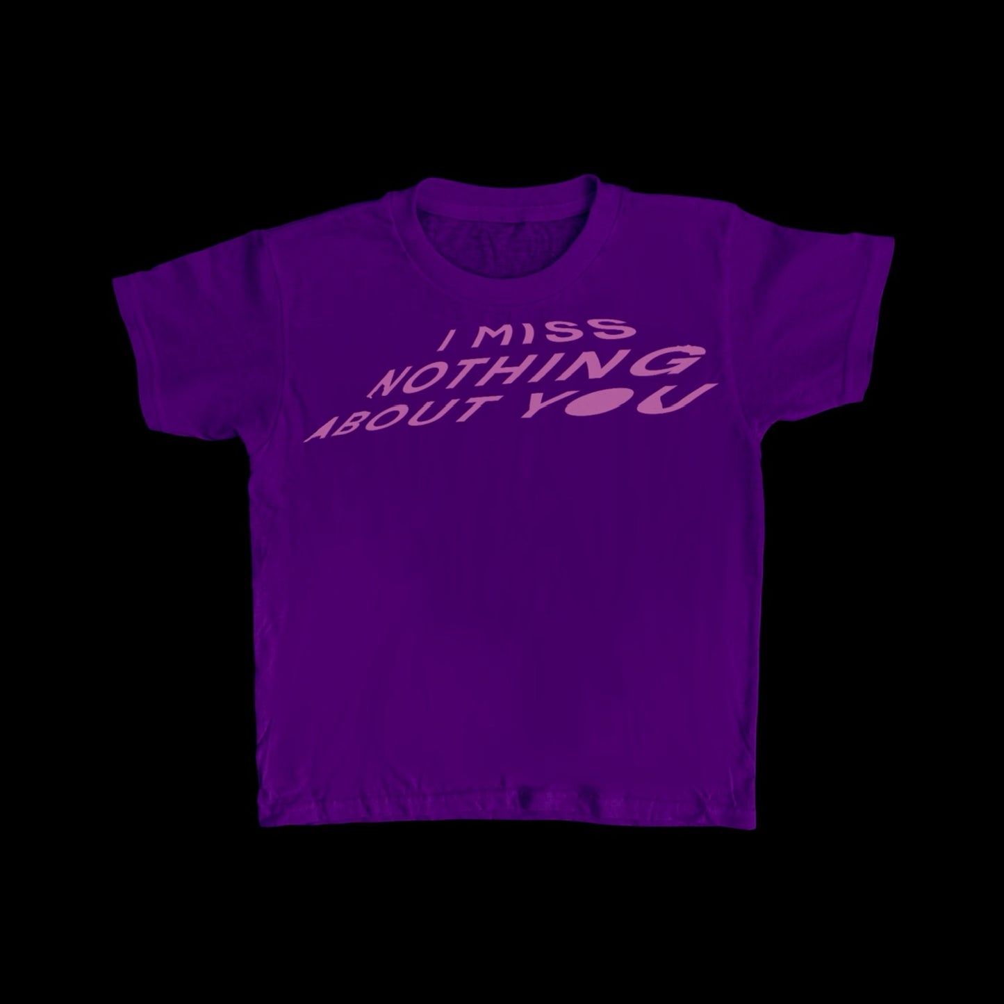 I Miss Nothing About You Graphic Baby Tee Limited Screen Printed T Shirt