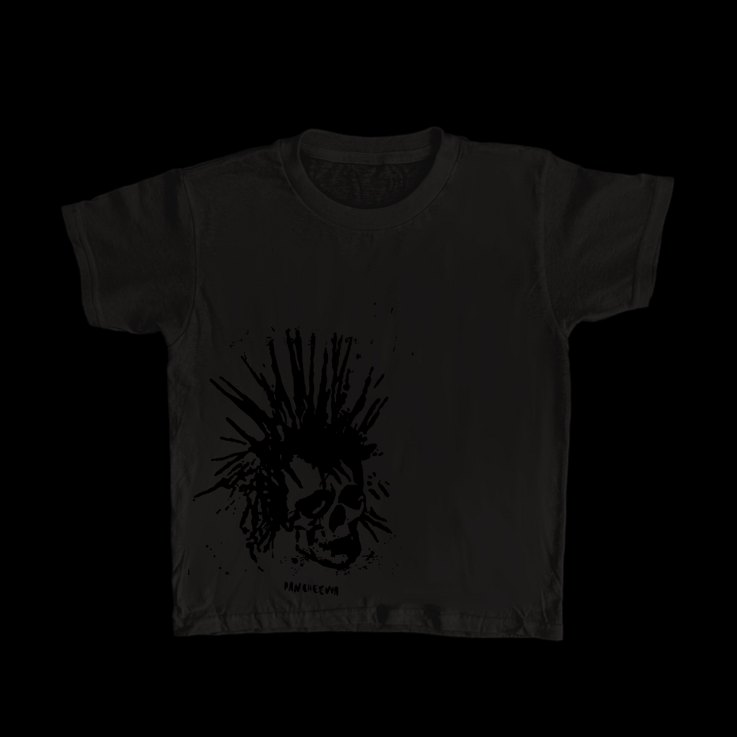 Charcoal Skull Baby Tee