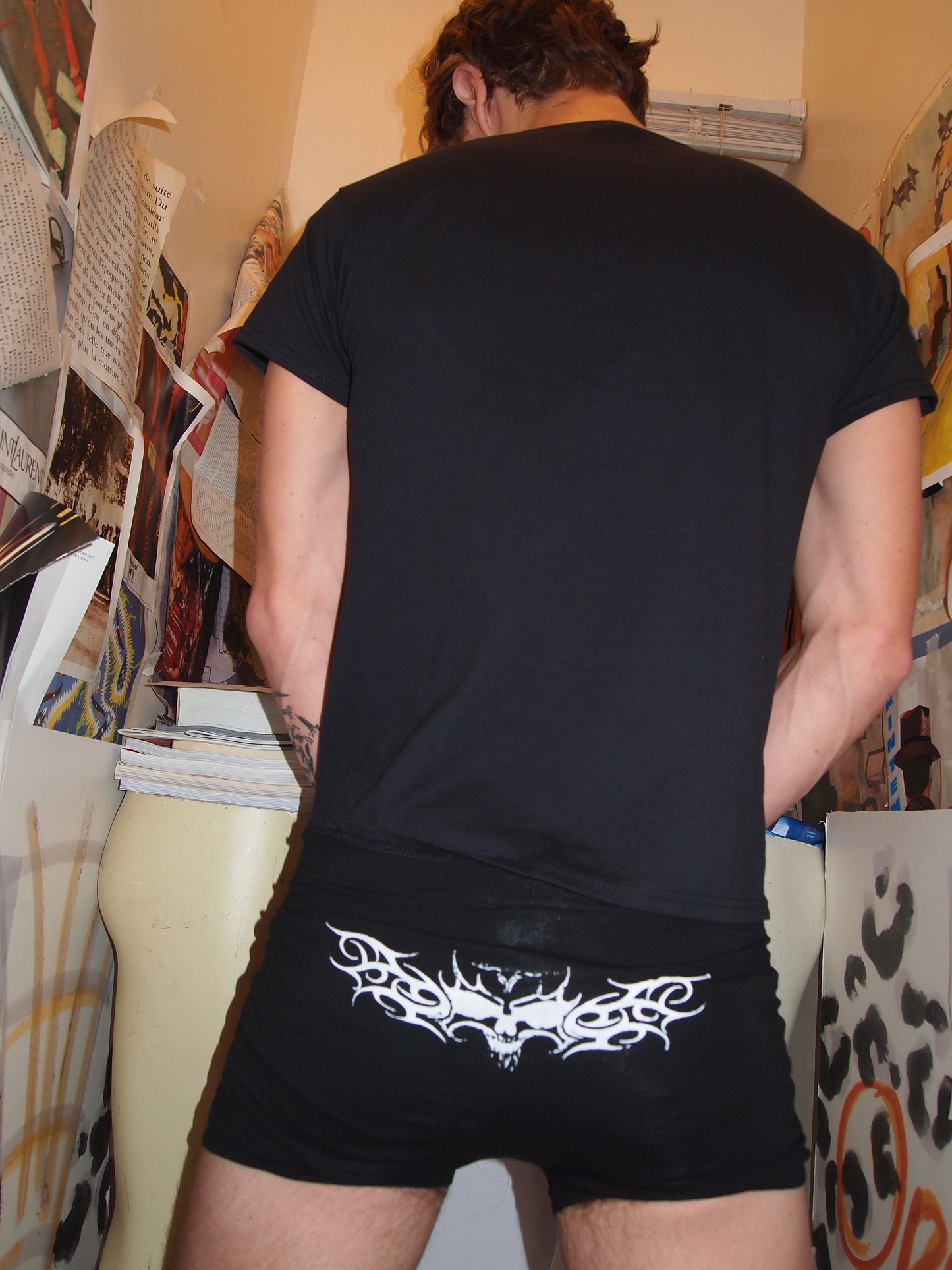 Black Demon Tramp Stamp Male Boxers