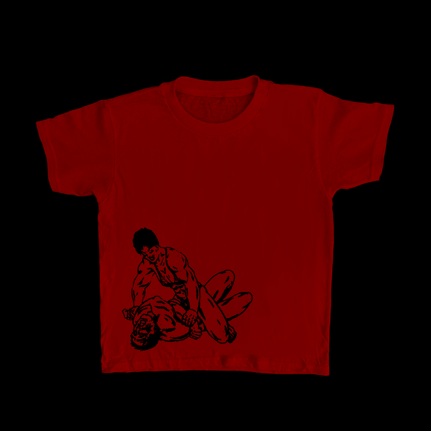 Red Wrestling Baby Tee