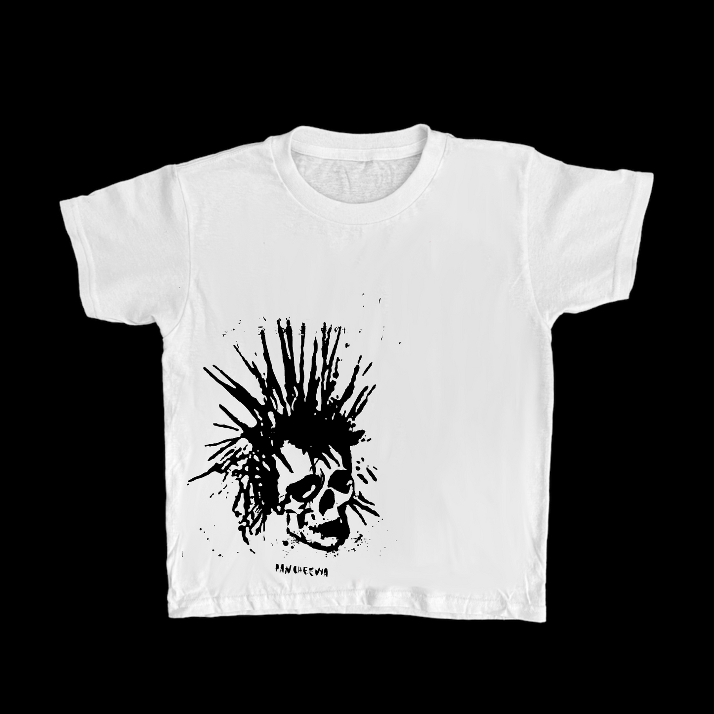 White Skull Baby Tee