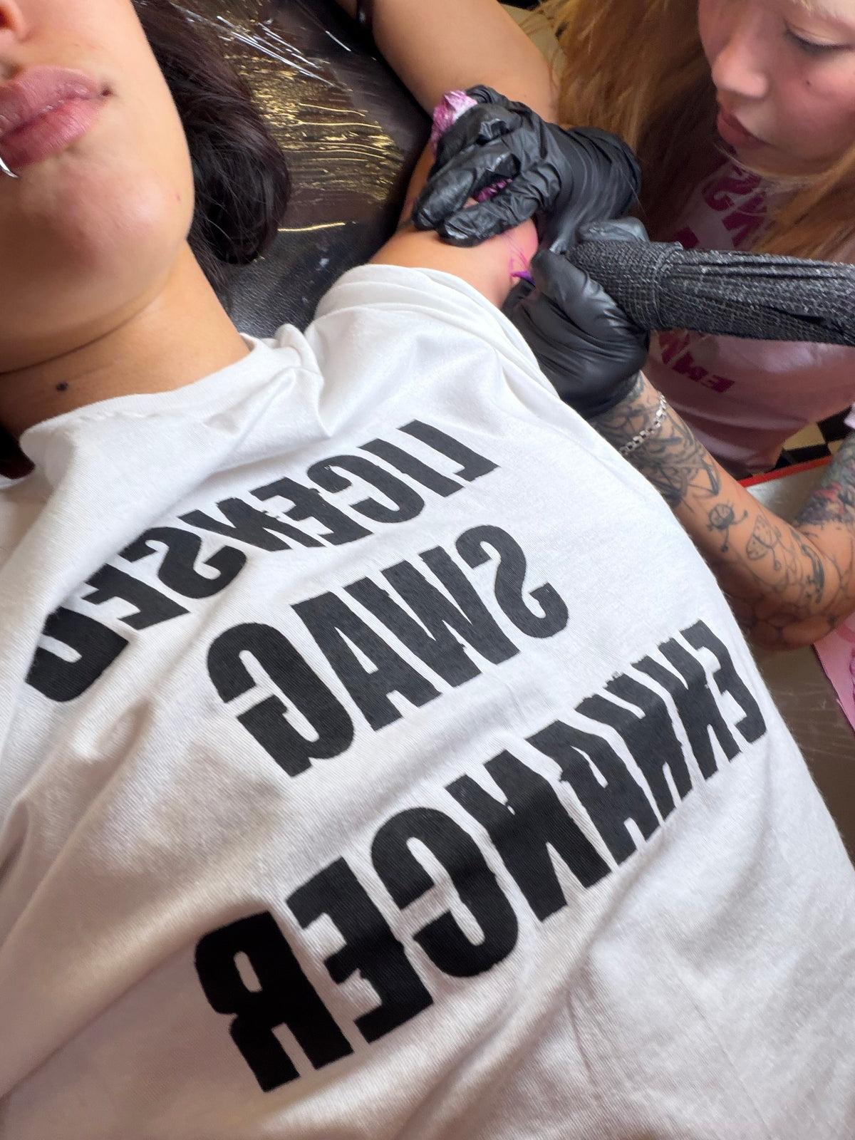 White Licensed Swag Enhancer Tee - M