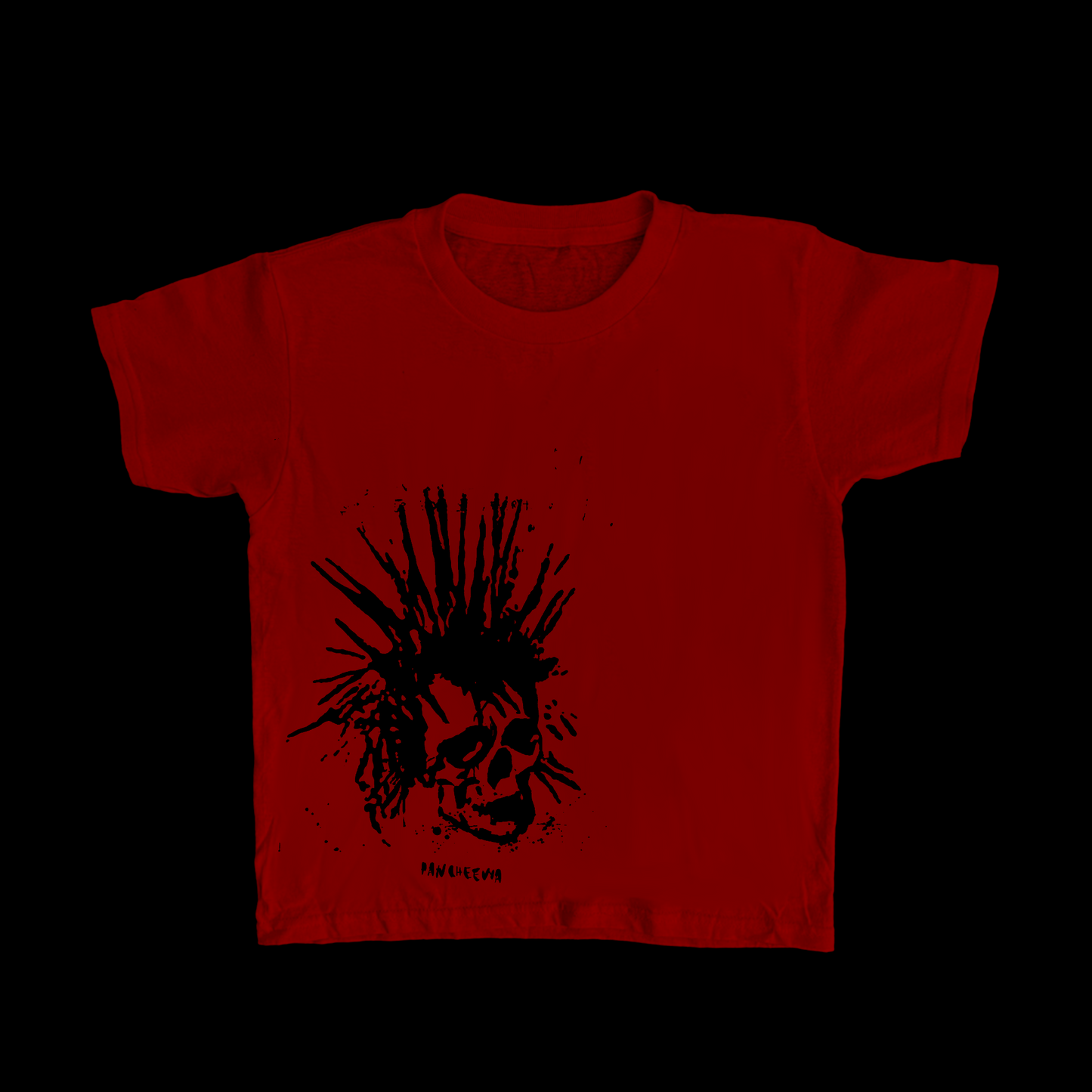 Red Skull Baby Tee
