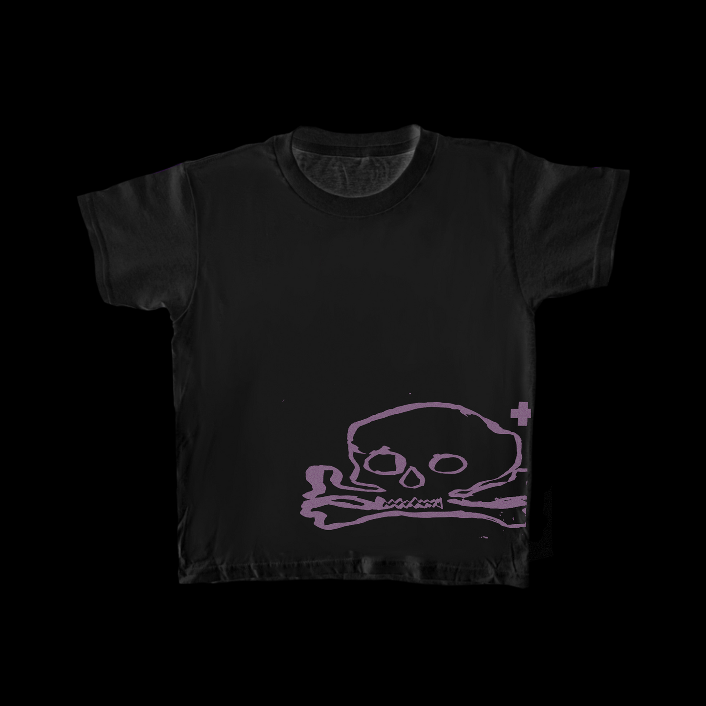 Black Crossbones Tee - S