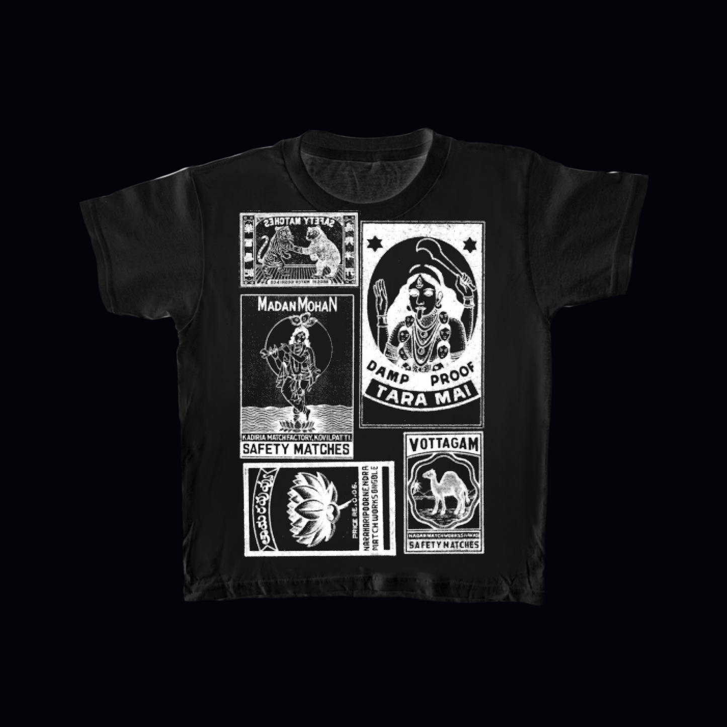 Black Safety Match Tee - XS