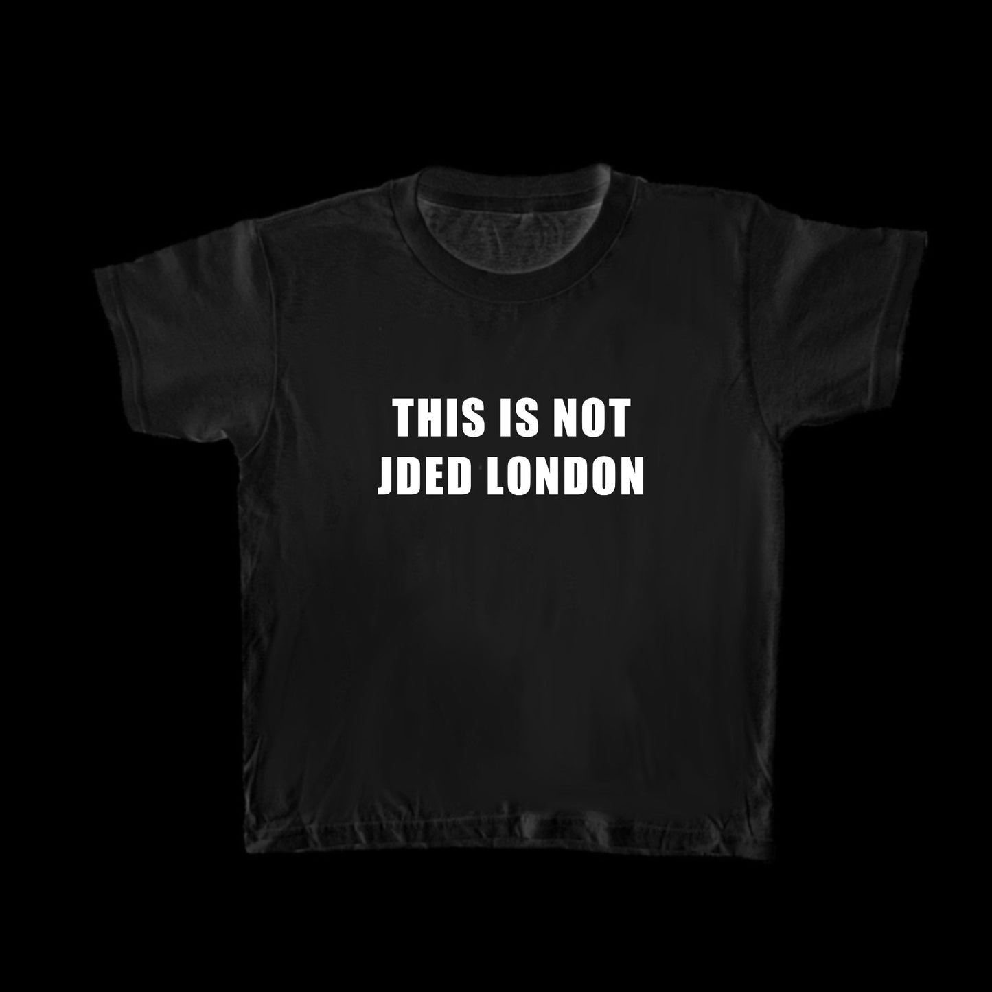 Black THIS IS NOT JDED LONDON Baby Tee