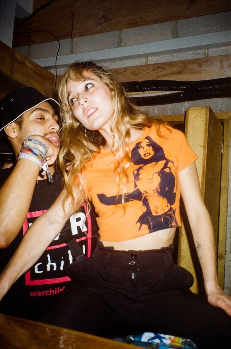 Orange QUEEN Baby Tee