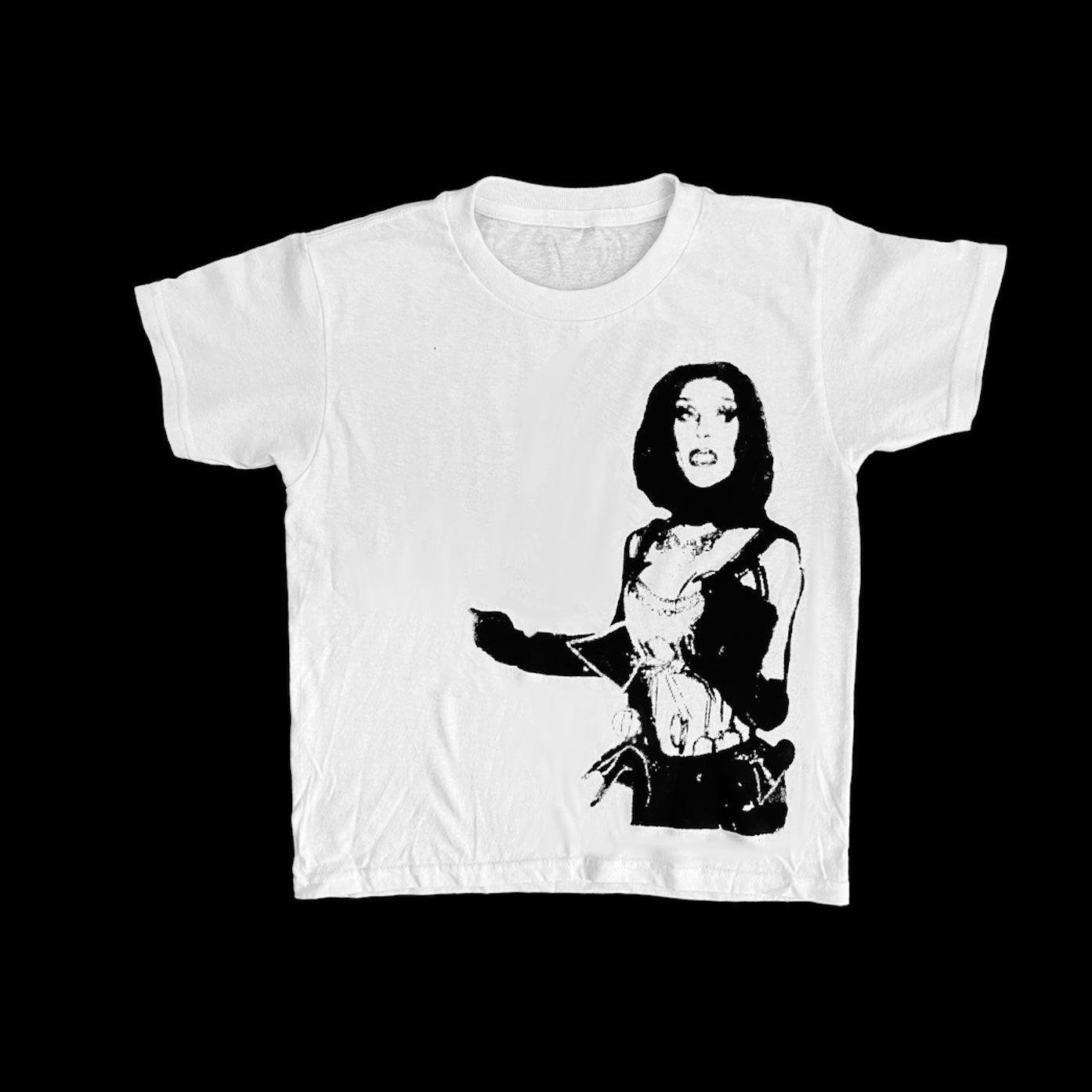 White DRAG QUEEN Baby Tee