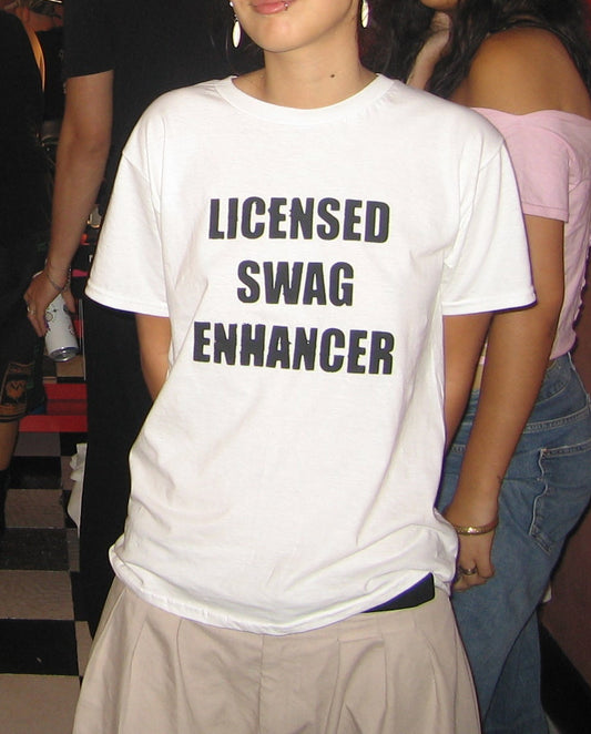 White Licensed Swag Enhancer Tee - S