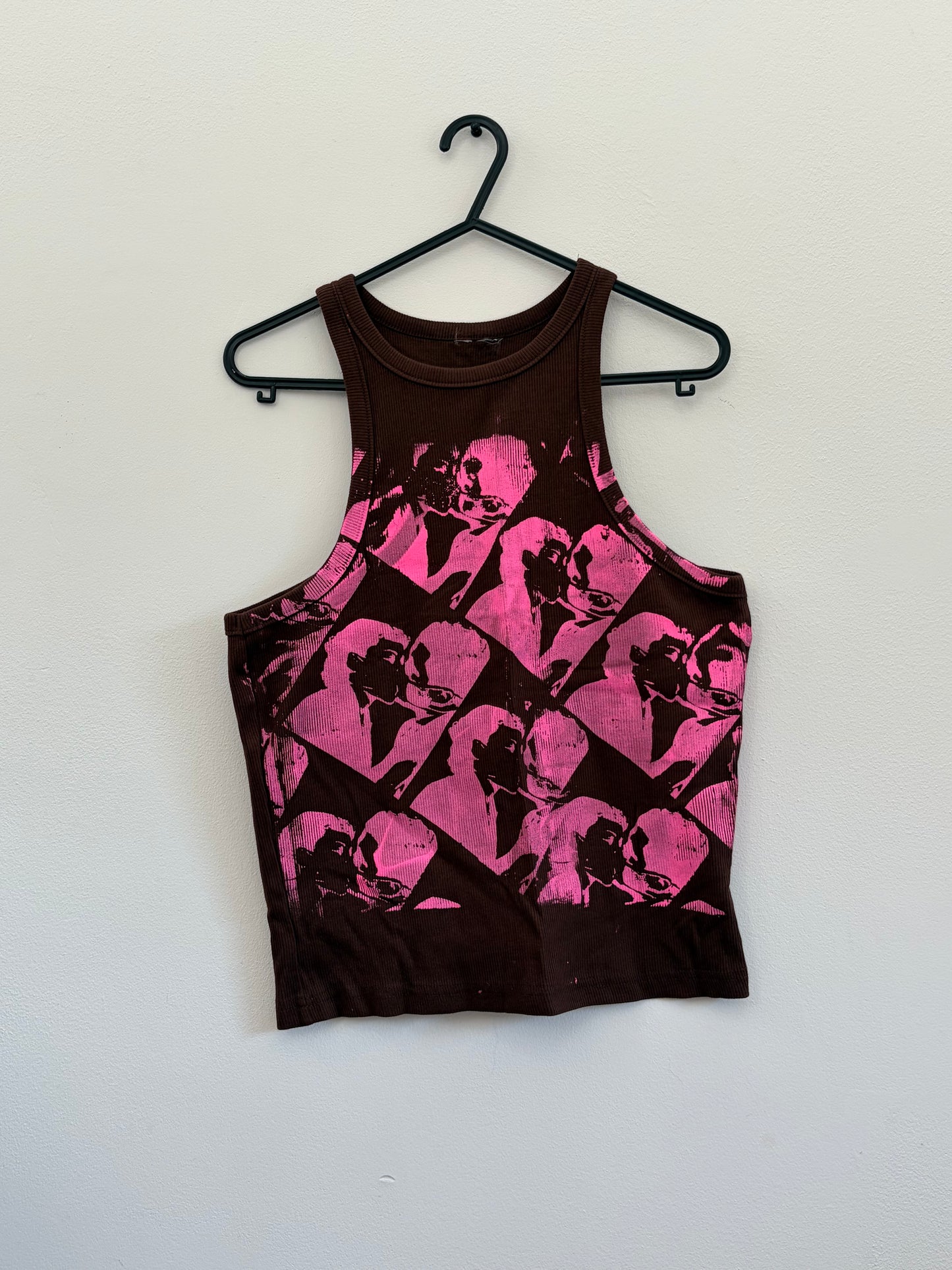 Brown SAFETY MATCHES tank top - S