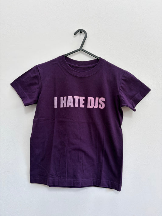 Purple And Pink I Hate Djs Tee - XS