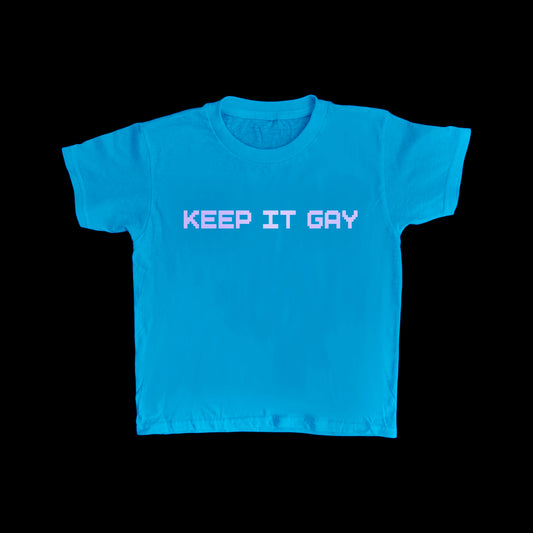 Ocean Blue Keep It Gay Bay Tee
