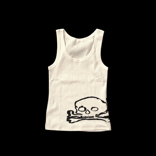 White Crossbones Tank Top