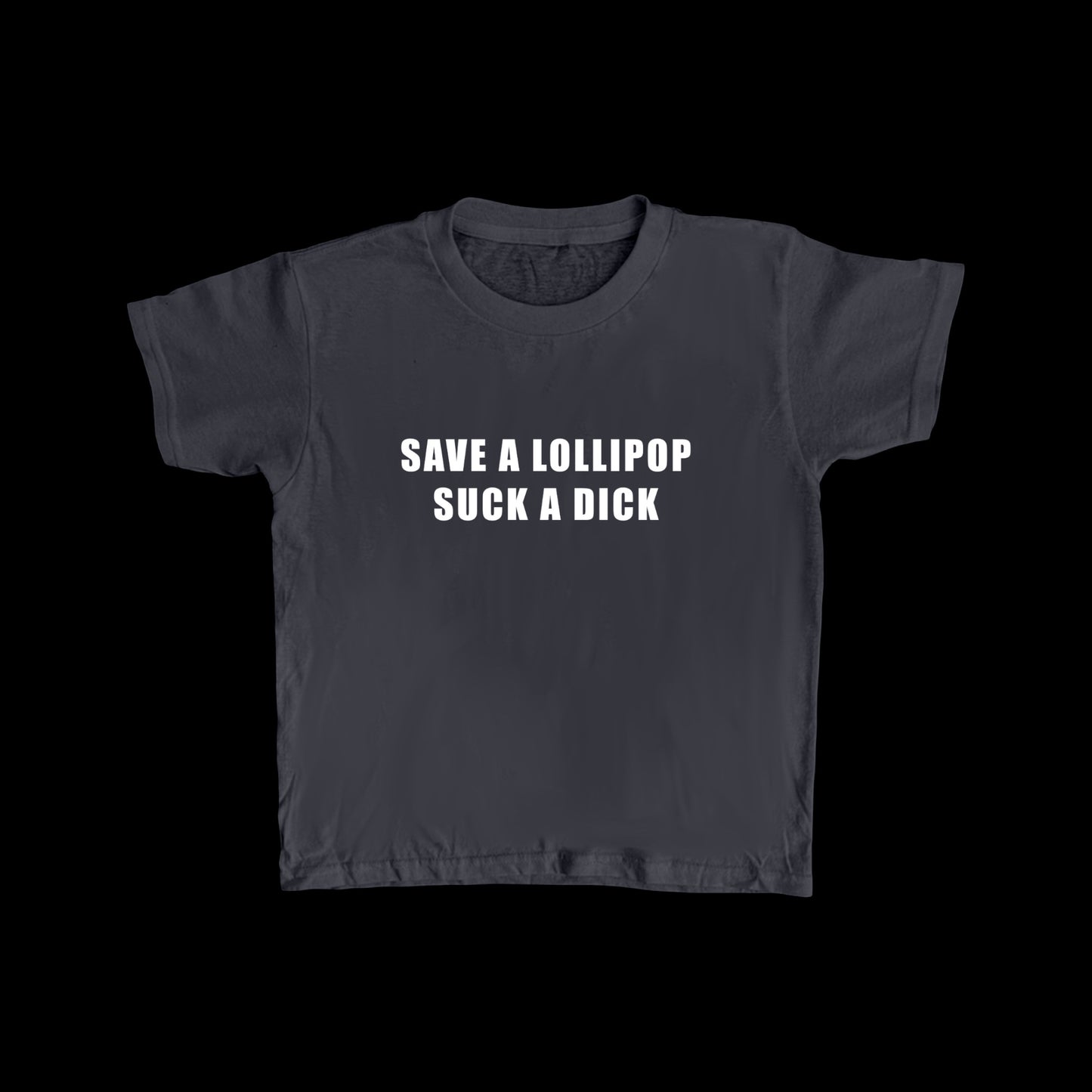 Charcoal + White LOLLIPOP Baby Tee