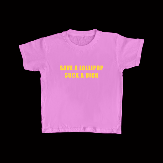 Pink+Yellow LOLLIPOP Baby Tee