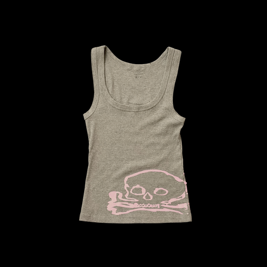Grey Crossbones Tank Top