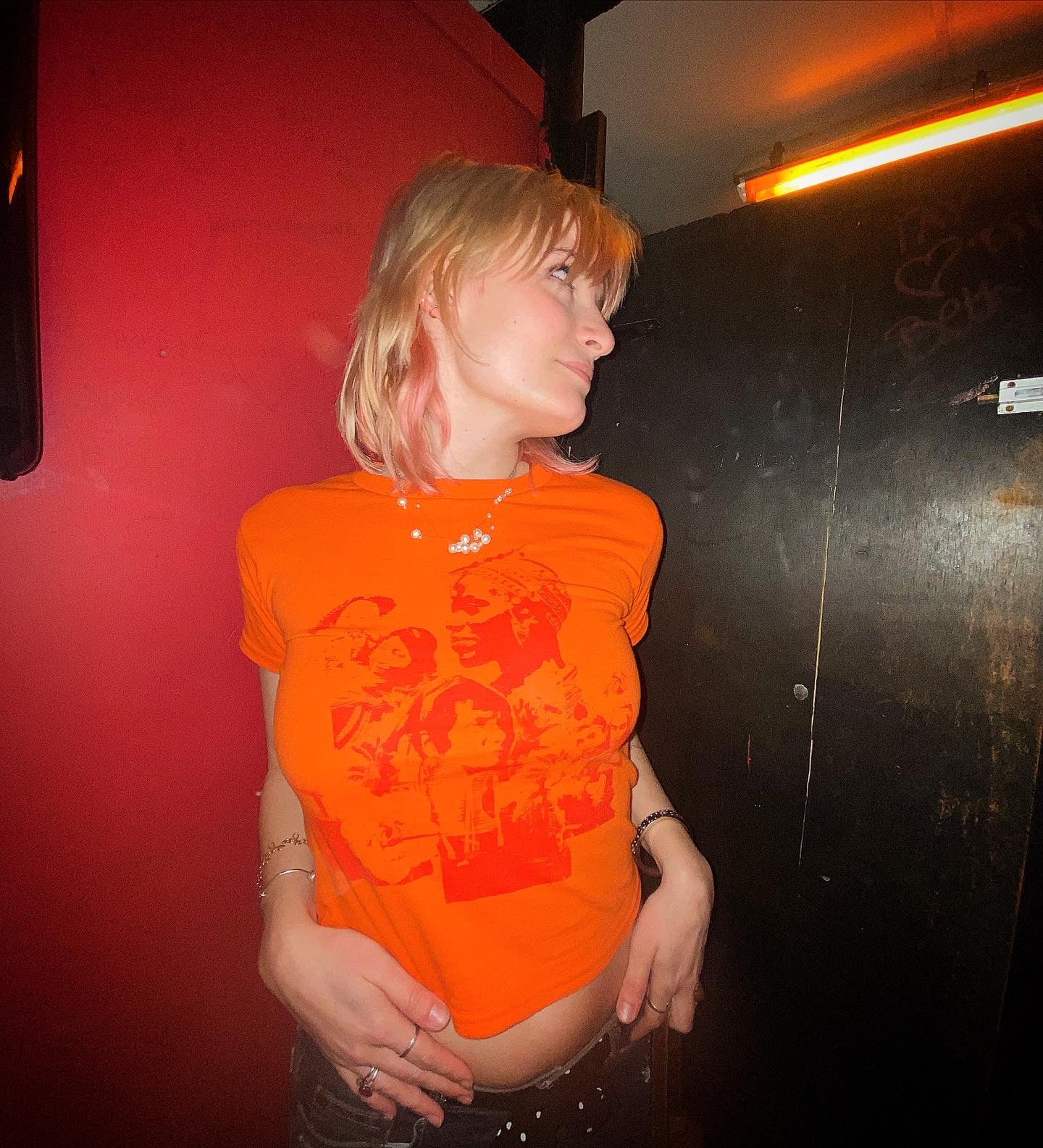 Orange + Red CULTURE Baby Tee