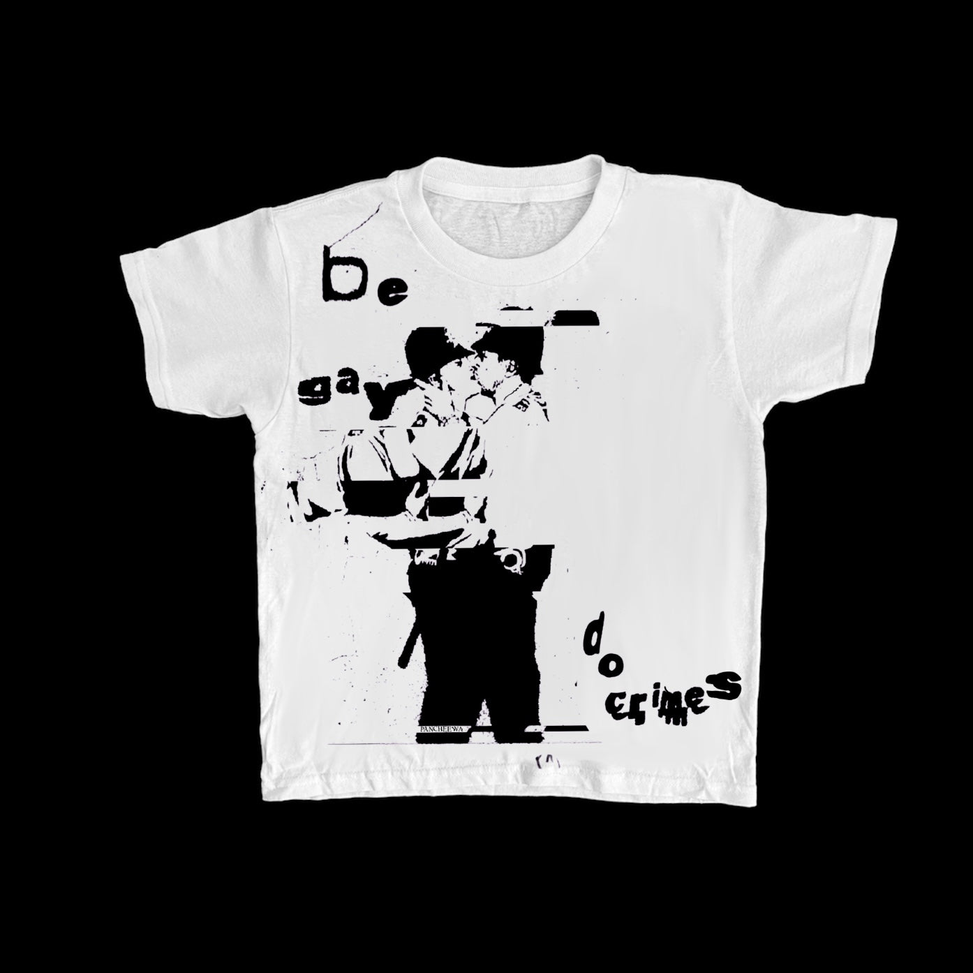 White BE GAY DO CRIMES Baby Tee