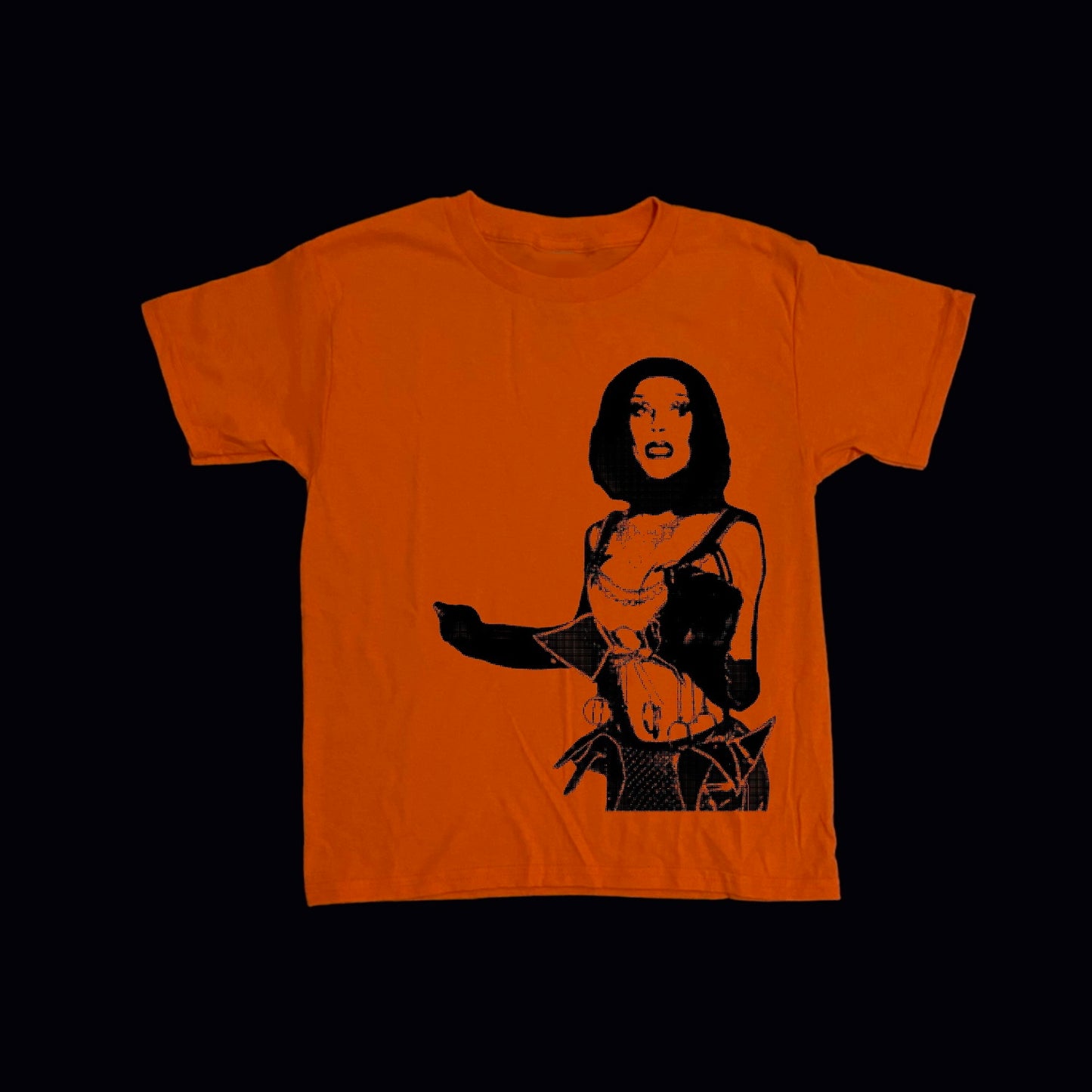 Orange QUEEN Baby Tee